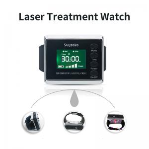 1600mah Reduce Blood Pressure Medical Laser Watch 650nm Laser Treatment Equipment