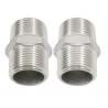 Stainless Steel Screwed Pipe Fittings 150lb Male Hex Nipple Threaded Connection