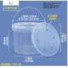 China Disposable PP Clear Party Mick Tea Bucket 1000ml Plastic Cup With Handle And Lid For Juice Manufacturer Cheap Square Clear Custom Printed Candy Popcorn Cookie Plastic Bucket With Lid wholesale