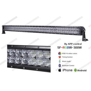 China 50 300W 5D LED Light Bar 6500K Combo Beam Bluetooth Controlled With RGB Strobe supplier