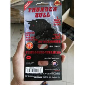 Custom Printing Thunder Bull Pills Blister Card Packaging Boxes With Butterfly Hole