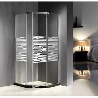 China Custom 900MM Quadrant Shower Enclosures Mirror Glass Dimond Shape Pivot Door on sale