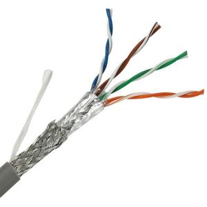 China Class 5 Double Shielded Ethernet LAN Cable Eight Core PC Full Broadband Four Pair Twisted Pair supplier