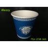 China Custom American Style 8oz Disposable Paper Cups Blue Color Printing wholesale