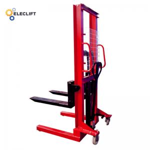 China Customized Color Manual Pallet Stacker 1000kg With Polyurethane Wheels supplier