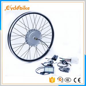 China 36V 800w / 48v 1000w Ebike Conversion Kits Front Aluminum Alloy Stator Silver Motor Wheel supplier