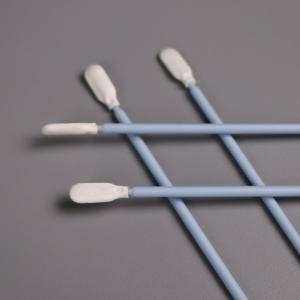 Disposable Plastic Handle Tip Cleaning Swabs Industrial Spun Polyester Swab For Electronics