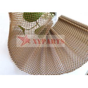 Hanging Woven Wire Mesh Shower Curtain Aluminum Coil