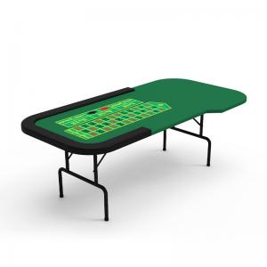 China Casino Game Roulette Table Folding Portable Custom Roulette Table Durable supplier