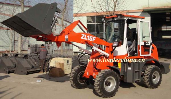 1.5t front loader ZL15F with 4-in-1 bucket