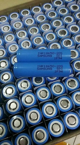 New: Authentic Samsung INR18650-20S 2000mAh (Blue) 30A high discharge current 3