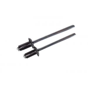 China 4X10 Close End Black Aluminum Blind Rivets Pull Through Mandrel DIN 7337 supplier