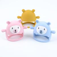 China Baby Products Bear Shape Silicone Non-Slip Out Gum Toy Food Grade Safety on sale