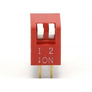 Dial Code Dp-2 Red Case Golden Pins DIP Switch 8 Position 5P