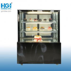 China ODM SASO Cake Display Showcase Glass Cabinet 260L supplier