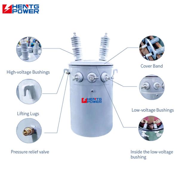 15 Kva Step Up Step Down Medium Voltage Transformer Pole Mount One Phase ANSI Standard