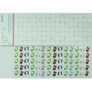 Self Adhesive Custom Calendar Reminder Stickers For Appointment Eco Friendly