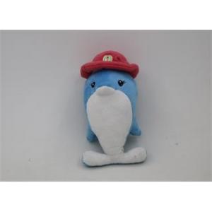 Stufffed Plush Sea Animal Toys Stuffed dolphin with hat dolphin in blue OEM ODM service