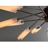 China Adjustable Height Brass Copper Circular Chandelier with UV Printing wholesale