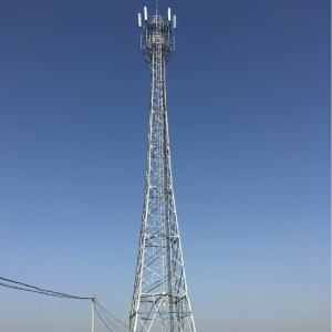 Q345b Galvanised Lattice Steel Tower , Antenna Four Legged Tower