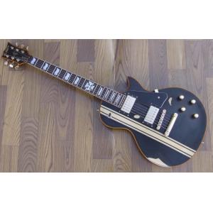 Black ESP Relic guitar single cutaway solid body electric guitar gold hardware Tuneomatic/stoptail bridge direct from fa
