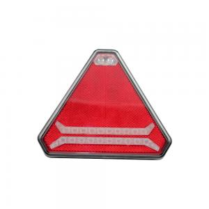Triangle Wireless Car Warning Led Lamp Red Safely Magnetic Flash Light Kit