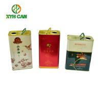 China Olive Oil Tin Can Unique Printing Food Grade Tin Containers Metal Tinplate Package on sale