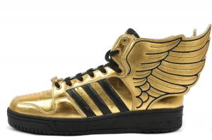 Jeremy Scott Adidas Originals Gold Supra Fashion Wings Shoes for sale ...