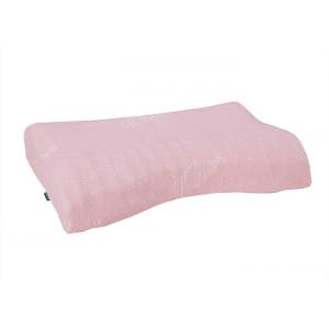 China Pink Color Memory Foam Massage Pillow , Orthopedic Contour Pillow For Side Sleep supplier