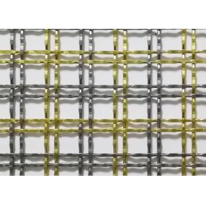 3.3mm 30m Antique Brass Decorative Woven Wire Mesh  Grilles For Cabinet Doors