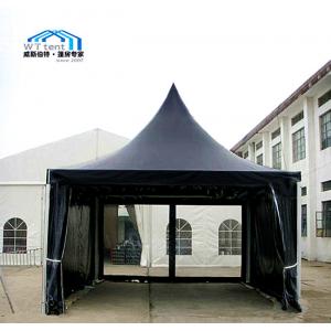 China Easy Up Black Pagoda Event Tent , Fireproof Small Pagoda Gazebo Canopy supplier