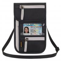 China Wholesale Portable Passport Cover Bag Breathable Phone Wallets Unisex Zipper Shoulder Crossbody Bag on sale