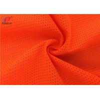 China Polyester Warp Knitting Vest Mesh Fluorescent Material Fabric For Uniform on sale
