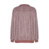 China V Neck Fashion Ladies Blouse Shiny Pleated Blouse With Front Zipper Size XS - XXL wholesale