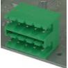 China O verde de RDOQ 3.81pitch 2P-24P 300V 10A com flange obstrui dentro o tipo conector do bloco de terminais wholesale