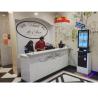 China Interactive Check In Counter Kiosk With Touchscreen Card Reader Power wholesale