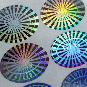 China Double Laser Anti Counterfeiting Label Holographic Security Label Hologram supplier