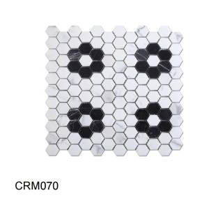 China Premium Waterjet Mosaic Textured Marble Tile For Floors Walls OEM wholesale