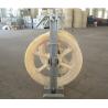 China Single Wheel Conductor Stringing Blocks Hook Plate Nylon Sheave Material wholesale