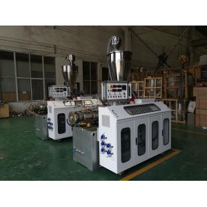 Automatic Plastic Pipe Extrusion Line High Speed Conical Twin Screw Extruder