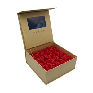 China Presentation Marketing Greeting Gift Flower Jewelry Ring Lcd Screen video box gift supplier