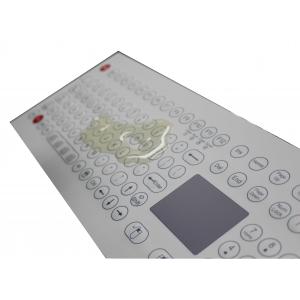 China 108 Key industrial computer membrane keyboard with touchpad oil proof keyboard supplier