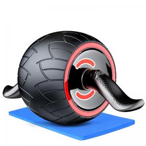 China Red Perfect Fitness Ab Carver Pro Roller Enhance Muscle Auto Rebound Ab Wheel Roller Set supplier