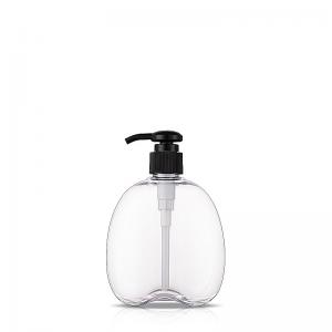 China Recycled PCR Transparent Soap Bottle 10 OZ Hand Soap Dispenser Pump Bottle supplier