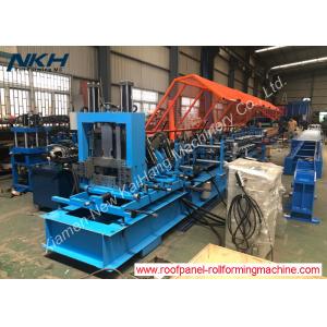 China PLC Control Metal Purlin Roll Forming Machine Max Speed 20m/min, auto exchange purlin supplier