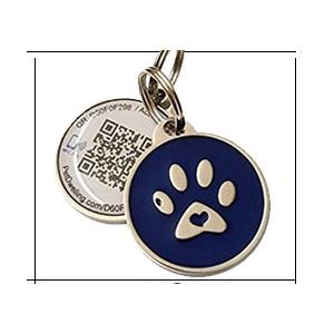 Personalized Custom RFID Tags Metal Id QR Code Pet Tag For Dogs / Cats, colorful dog tag