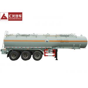China Sulfuric Acid Chemical Tank Trailer , Tank Semi Trailer With Plastic Liner Inside wholesale
