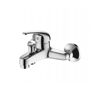 Chrome Plated Single Lever Mixer Tap For Wall Mounting Brass Body