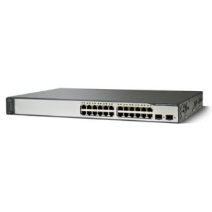 China 24x 10/100 WS-C3750V2-24TS-S Cisco 3850 24 puertos, flash Cisco 3850 de 32 MB 24 interruptores de la fibra del puerto supplier