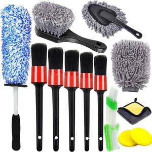 Microfibre Car Detailing Brush Set 13pcs For Interior Exterior